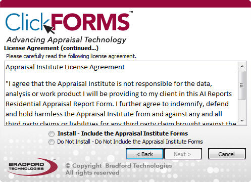 Install Appraisal Institute Forms